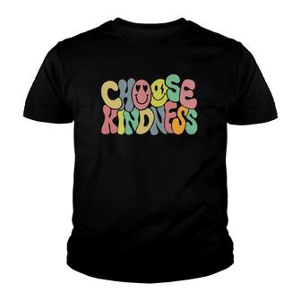 Happy Face Choose Kindness Men Women Positivity Gifts Youth T-shirt | Mazezy