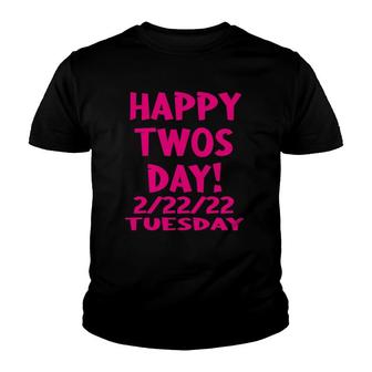 Happy Twosday Tuesday February 22Nd 2022 Two 22222 Ver2 Youth T-shirt | Mazezy