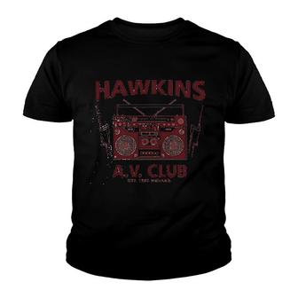Hawkins Middle School 1983 Av Club Youth T-shirt | Mazezy