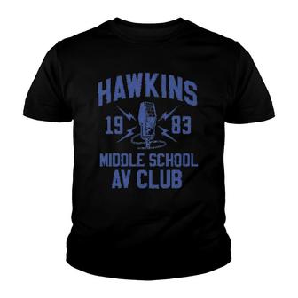 Hawkins Middle School Av Club 1983 Youth T-shirt | Mazezy