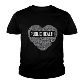 Health Heart Gift Healthcare Worker Epidemiologist Youth T-shirt | Mazezy