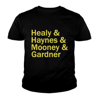 Healy Haynes Mooney Gardner Youth T-shirt | Mazezy