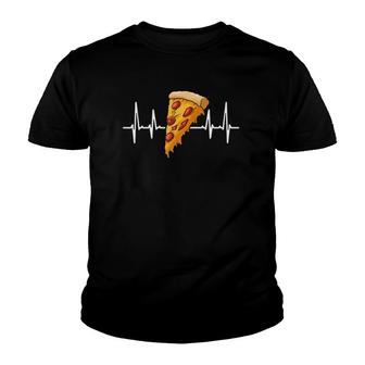 Heartbeat Pizza Tee Funny Women Gift Youth T-shirt | Mazezy