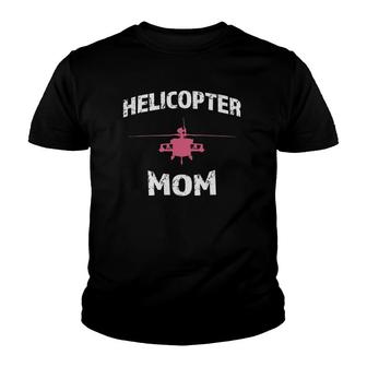 Helicopter Mom Pilot Mom Vintage Youth T-shirt | Mazezy