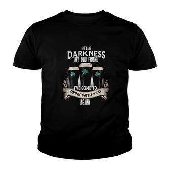 Hello Darkness My Old Friend Youth T-shirt | Mazezy