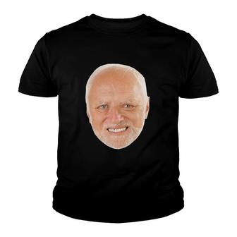Hide The Pain Harold Old Man Smiling Dank Meme Trending Youth T-shirt | Mazezy
