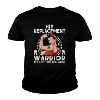 Hip Replacement Surgery Women T Warrior Awareness Gift Raglan Baseball Tee Youth T-shirt | Mazezy