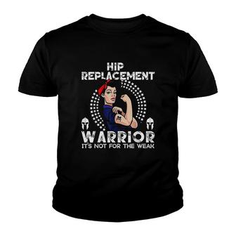 Hip Replacement Warrior Awareness Gift Youth T-shirt | Mazezy