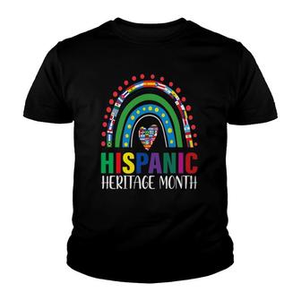 Hispanic Heritage Month Latino Countries Flag Spanish Pride Youth T-shirt | Mazezy