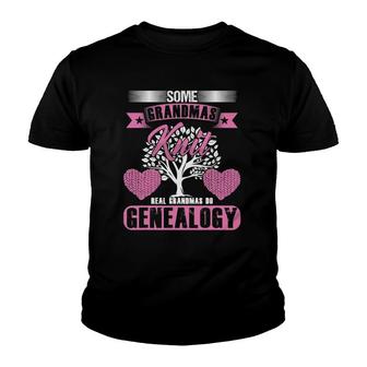 Historian Genealogist Grandmother Real Grandmas Do Genealogy Youth T-shirt | Mazezy