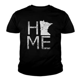 Home Minnesota Map Cute Proud Of Your State Youth T-shirt | Mazezy