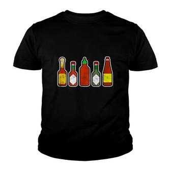 Hot Sauce Foodie Youth T-shirt | Mazezy