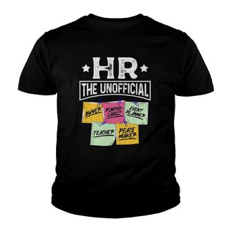 Human Resources Inspired Hilarious Hr Related Hr Rep Design Youth T-shirt - Thegiftio UK