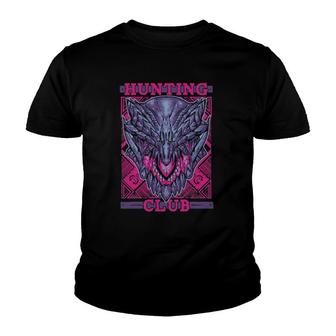 Hunting Club Gore Magala Monster Gamer Hunter World Dragon Youth T-shirt | Mazezy