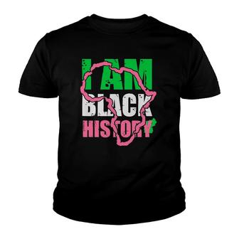I Am Black History Aka Black History Month 2022 Tee Youth T-shirt | Mazezy