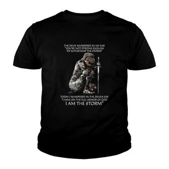 I Am The Storm V4 Youth T-shirt - Thegiftio UK