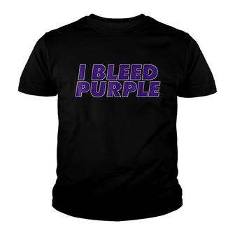 I Bleed Purple V2 Youth T-shirt - Thegiftio UK