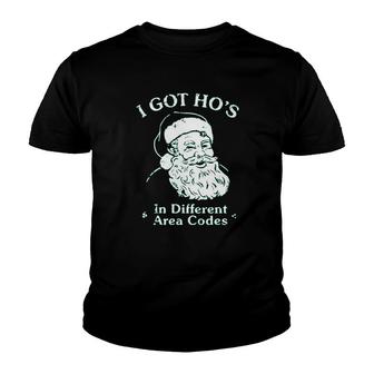 I Got Hoes In Different Area Codes Youth T-shirt | Mazezy