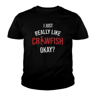 I Just Really Like Crawfish Crayfish Sea Food Crawfish Youth T-shirt | Mazezy UK