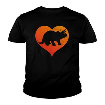 I Love Dinosaurs Triceratops I Heart Dinosaurs Youth T-shirt