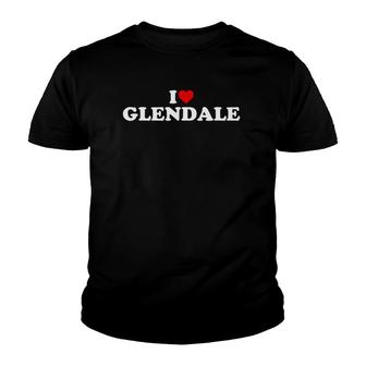 I Love Glendale Heart Youth T-shirt | Mazezy