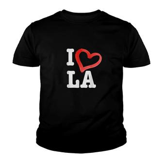 I Love La Los Angeles Youth T-shirt | Mazezy