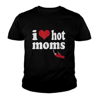 I Love Moms Heart Youth T-shirt | Mazezy