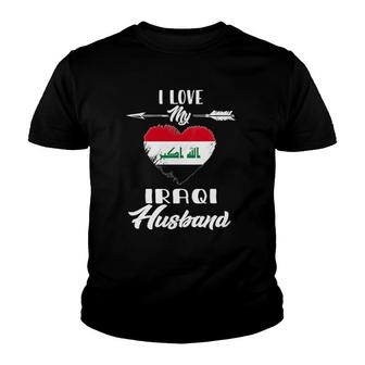 I Love My Iraqi Husband Iraq Youth T-shirt | Mazezy