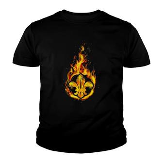 I Love Scouting Fire Scout Leader Best Cool Scout Gift Youth T-shirt | Mazezy