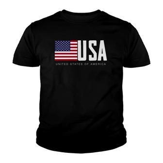 I Love Usa, Enjoy Cool Usa United States Of America Flag Youth T-shirt | Mazezy