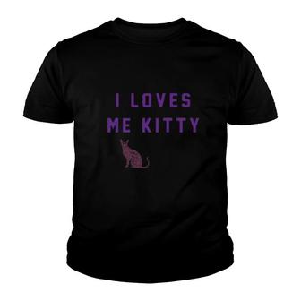 I Loves Me Kitty Youth T-shirt | Mazezy