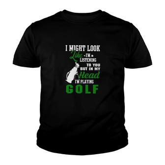 I Might Look Like Im Listening To You Youth T-shirt | Mazezy