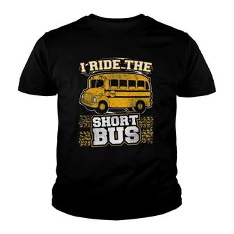 I Ride The Short Bus Special Education Funny Parody Youth T-shirt | Mazezy