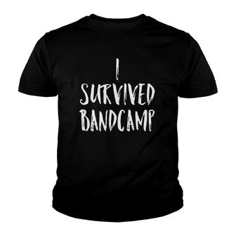 I Survived Band Camp Marching Band Funny Youth T-shirt | Mazezy