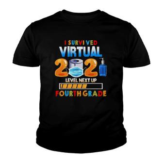 I Survived Virtual 3Rd Grade 2020-2021 Level Up To 4Th Grade Youth T-shirt | Mazezy