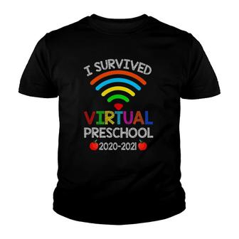 I Survived Virtual Preschool End Of Year Distance Learning Youth T-shirt | Mazezy