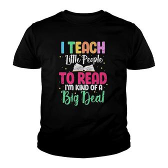 I Teach Little People To Read Funny Reading Teacher Youth T-shirt | Mazezy