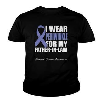 I Wear Periwinkle For My Father In Law Stomach Cancer Youth T-shirt | Mazezy