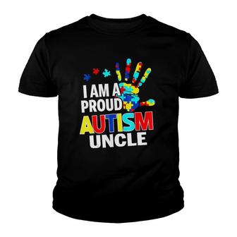 I'm A Proud Autism Uncle Youth T-shirt | Mazezy