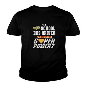 Im A School Bus Driver Youth T-shirt - Thegiftio UK