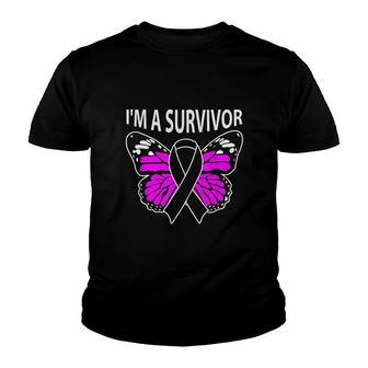 Im A Survivor Skin Awareness Youth T-shirt | Mazezy