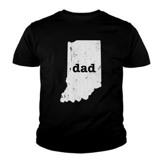 Indiana Dad Gifts To Dad From Daughter Dad Gifts Youth T-shirt | Mazezy