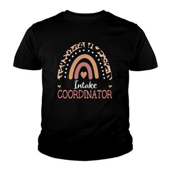 Intake Coordinator Leopard Rainbow Appreciation Youth T-shirt - Thegiftio UK