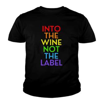 Into The Wine Not The Label Love Is Love Rose Graphic Youth T-shirt | Mazezy