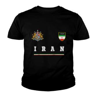 Iran Sportsoccer Jersey Iranian Tee Flag Football Youth T-shirt - Thegiftio UK
