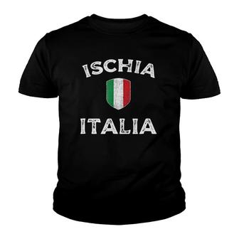 Ischia Italia - Ischia Italy - Italian Flag Tee Youth T-shirt | Mazezy