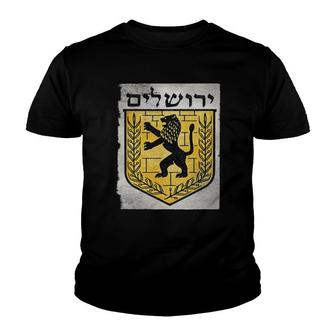 Israel Jerusalem Hebrew Zion Holy Gifts And Apparel Youth T-shirt | Mazezy