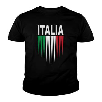 Italy Soccer Jersey Italia Flag Football Gift Youth T-shirt | Mazezy