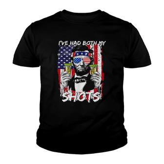 It's Cool I've Had Both My Shots Us Flag Tequila Youth T-shirt | Mazezy