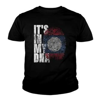 It's In My Dna Laotian Lao Asia Asian Gifts Laos Flag Youth T-shirt | Mazezy